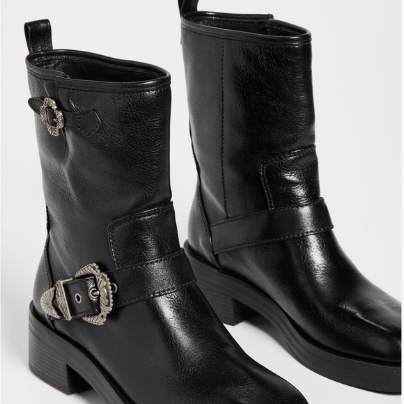New! Larroude Hardy Moto‎ Leather Boots Sz 8 $450 - Picture 6 of 14